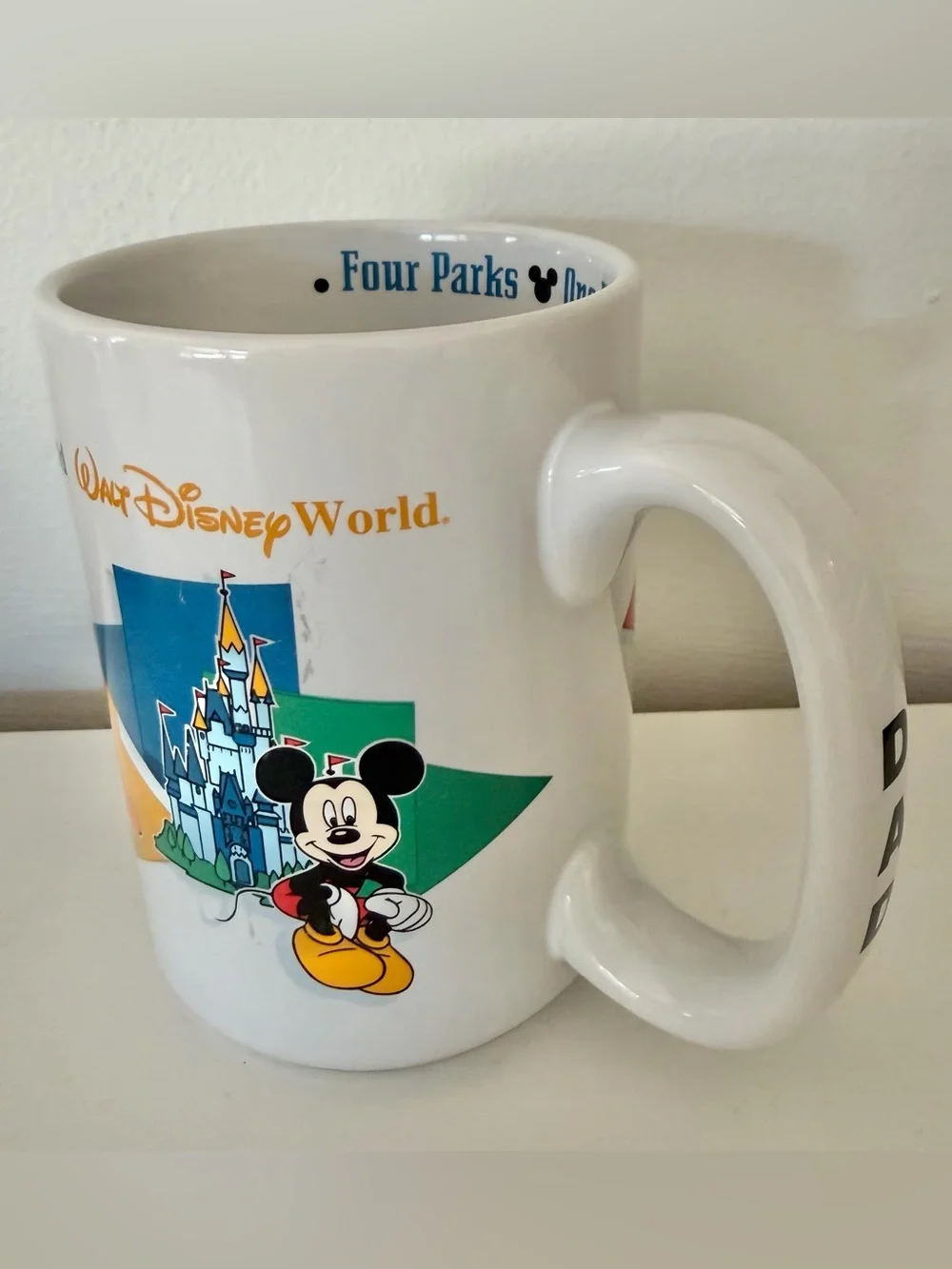 VINTAGE DISNEY WDW Mickey Mouse Parks Dad Mug